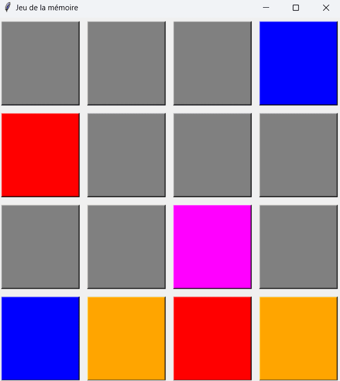 Memory game
